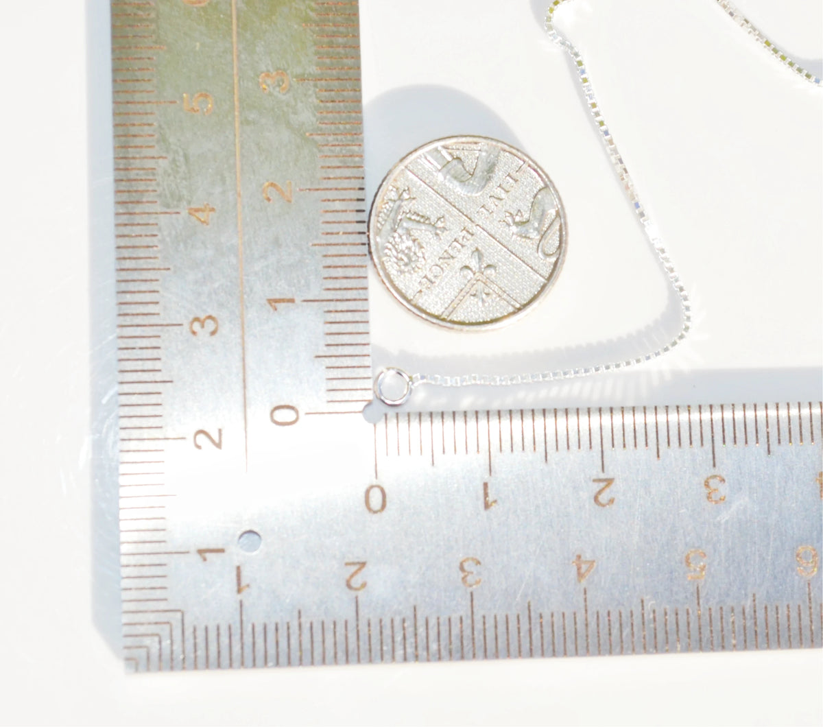 Sterling Silver 925 Multiple Length Box Chains with 2" Extender, Split in the Middle and 2 End Rings - 14"-16", 16-18" Or 18-20" Adjustable