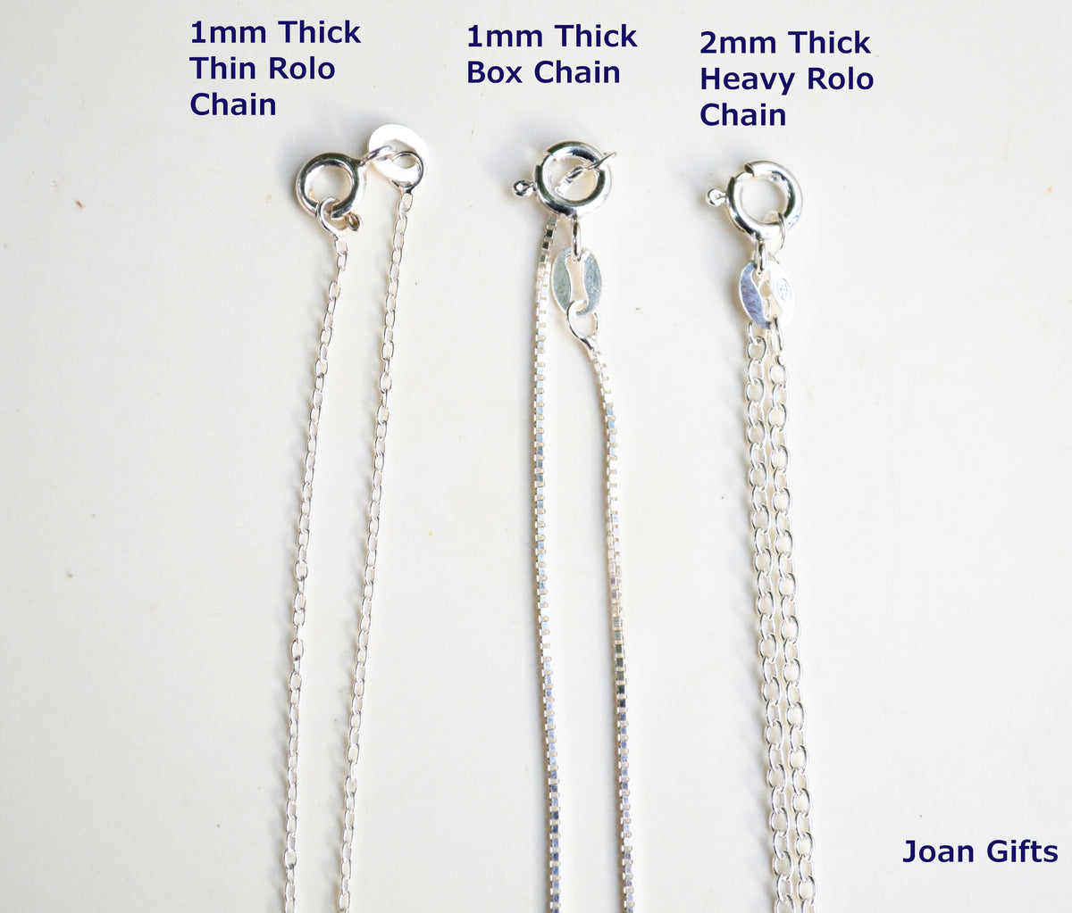 Sterling Silver 925 Multiple Length Box Chains with 2" Extender, Split in the Middle and 2 End Rings - 14"-16", 16-18" Or 18-20" Adjustable